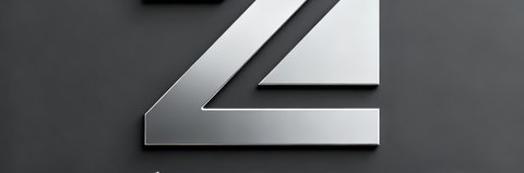 zoty中欧集团企业标识，简约深灰色背景配银白色几何图形和文字